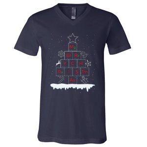 Science Christmas Oh Chemist Tree Chemistree Chemistry V-Neck T-Shirt