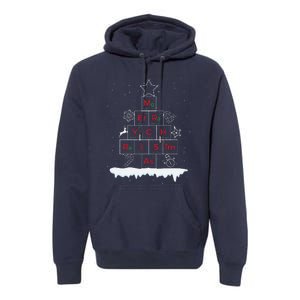 Science Christmas Oh Chemist Tree Chemistree Chemistry Premium Hoodie