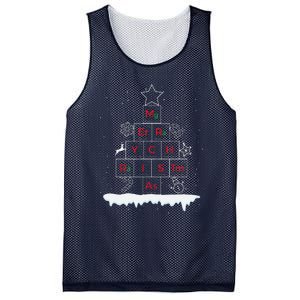 Science Christmas Oh Chemist Tree Chemistree Chemistry Mesh Reversible Basketball Jersey Tank