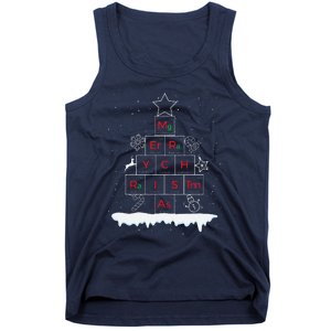 Science Christmas Oh Chemist Tree Chemistree Chemistry Tank Top