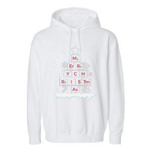 Science Christmas Oh Chemist Tree Chemistree Chemistry Garment-Dyed Fleece Hoodie