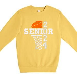 Senior Class Of 2024 Basketball Seniors Back To School Premium Crewneck Sweatshirt