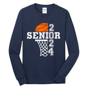 Senior Class Of 2024 Basketball Seniors Back To School Tall Long Sleeve T-Shirt