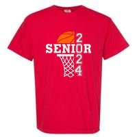 Senior Class Of 2024 Basketball Seniors Back To School Garment-Dyed Heavyweight T-Shirt