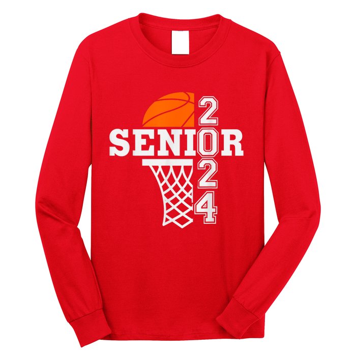 Senior Class Of 2024 Basketball Seniors Back To School Long Sleeve Shirt