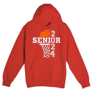 Senior Class Of 2024 Basketball Seniors Back To School Premium Pullover Hoodie