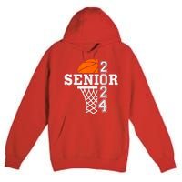 Senior Class Of 2024 Basketball Seniors Back To School Premium Pullover Hoodie