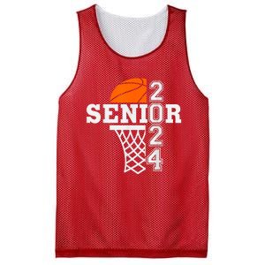 Senior Class Of 2024 Basketball Seniors Back To School Mesh Reversible Basketball Jersey Tank