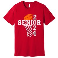 Senior Class Of 2024 Basketball Seniors Back To School Premium T-Shirt