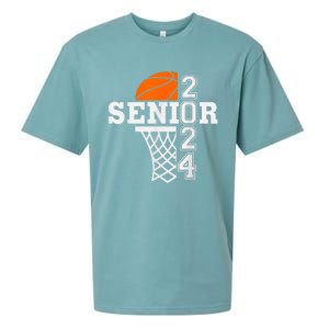 Senior Class Of 2024 Basketball Seniors Back To School Sueded Cloud Jersey T-Shirt