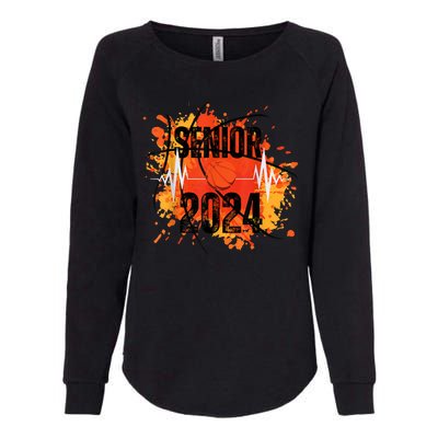 Senior Class Of 2024 Basketball Back To School Womens California Wash Sweatshirt