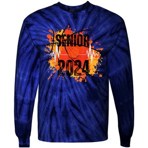 Senior Class Of 2024 Basketball Back To School Tie-Dye Long Sleeve Shirt