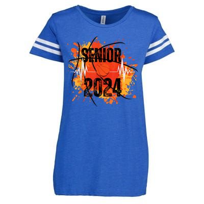 Senior Class Of 2024 Basketball Back To School Enza Ladies Jersey Football T-Shirt