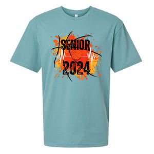 Senior Class Of 2024 Basketball Back To School Sueded Cloud Jersey T-Shirt