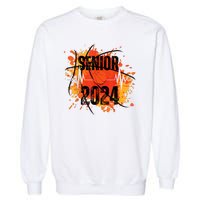 Senior Class Of 2024 Basketball Back To School Garment-Dyed Sweatshirt