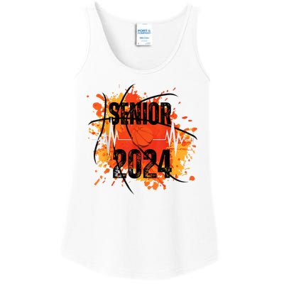 Senior Class Of 2024 Basketball Back To School Ladies Essential Tank