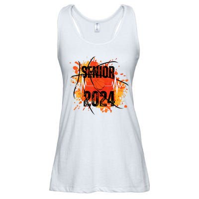 Senior Class Of 2024 Basketball Back To School Ladies Essential Flowy Tank