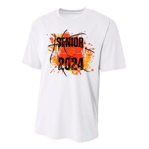 Senior Class Of 2024 Basketball Back To School Performance Sprint T-Shirt