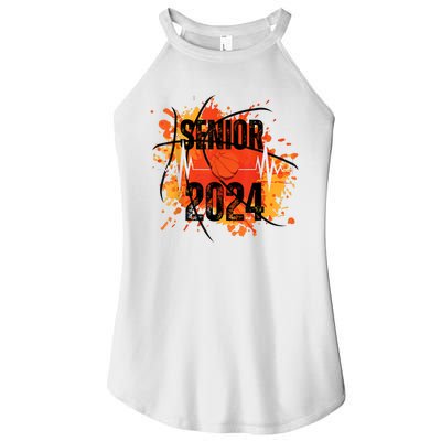 Senior Class Of 2024 Basketball Back To School Women's Perfect Tri Rocker Tank