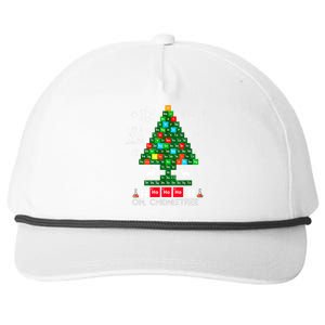 Science Christmas Oh Chemist Tree Chemistree Snapback Five-Panel Rope Hat