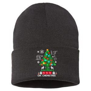 Science Christmas Oh Chemist Tree Chemistree Sustainable Knit Beanie