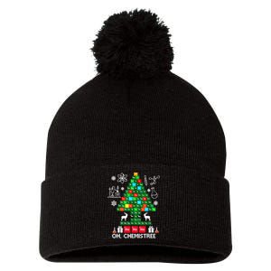 Science Christmas Oh Chemist Tree Chemistree Pom Pom 12in Knit Beanie