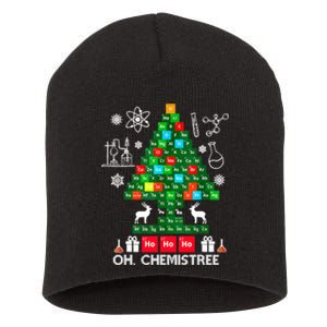 Science Christmas Oh Chemist Tree Chemistree Short Acrylic Beanie