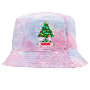 Science Christmas Oh Chemist Tree Chemistree Tie-Dyed Bucket Hat