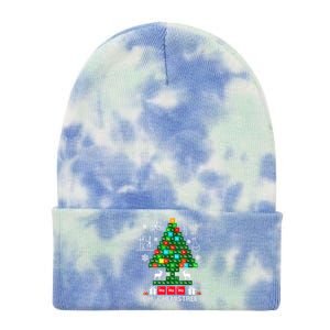 Science Christmas Oh Chemist Tree Chemistree Tie Dye 12in Knit Beanie