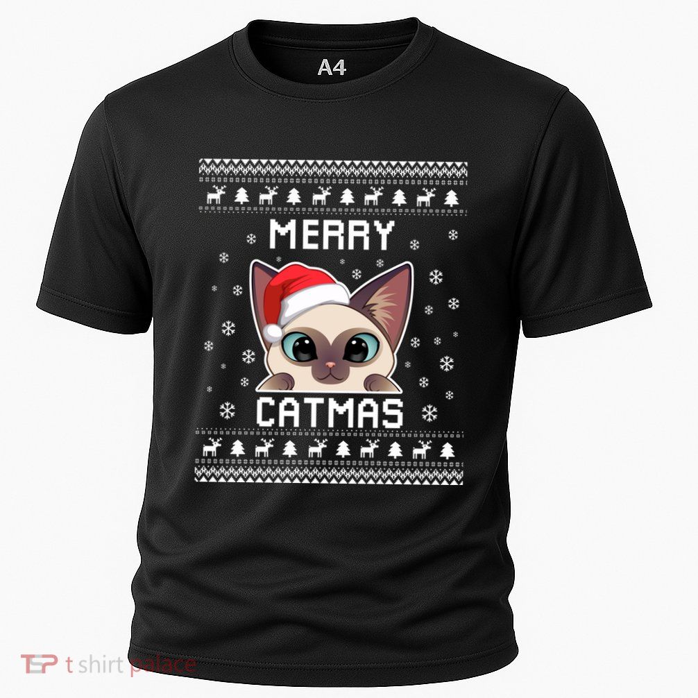 Siamese Cat Owner Ugly Christmas For Holidays Cute Gift Performance Shirt