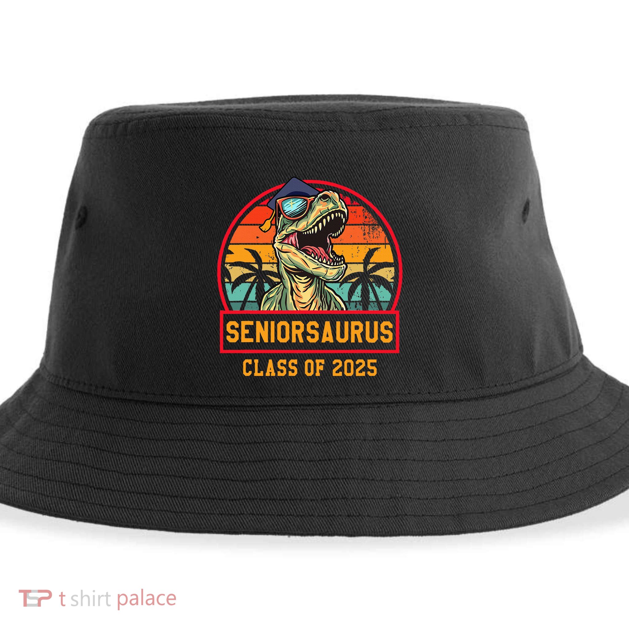 Seniorsaurus Class Of 2025 Senior Sustainable Bucket Hat