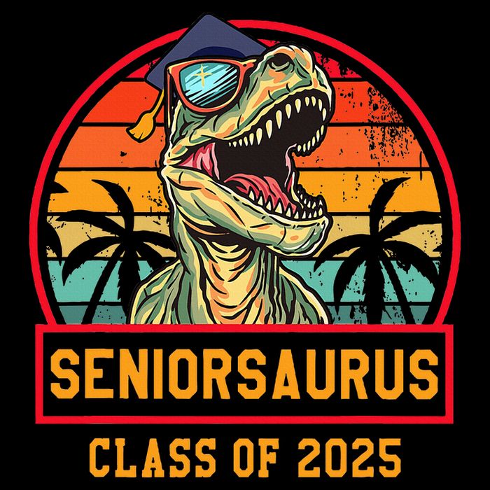 Seniorsaurus Class Of 2025 Senior Sustainable Bucket Hat