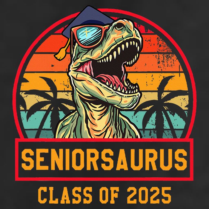 Seniorsaurus Class Of 2025 Senior Golf Towel