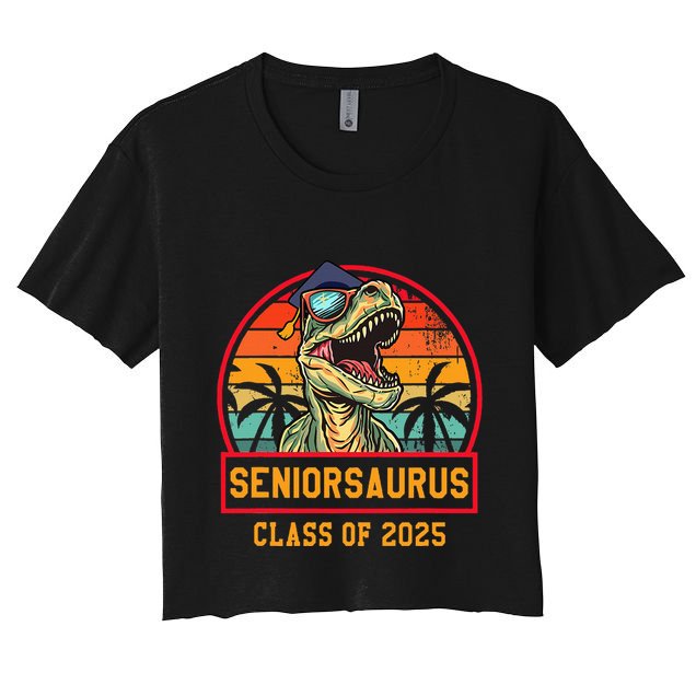 Seniorsaurus Class Of 2025 Senior Crop Top