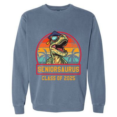 Seniorsaurus Class Of 2025 Senior Garment-Dyed Sweatshirt