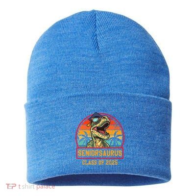 Seniorsaurus Class Of 2025 Senior Sustainable Knit Beanie