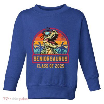 Seniorsaurus Class Of 2025 Senior Toddler Sweatshirt
