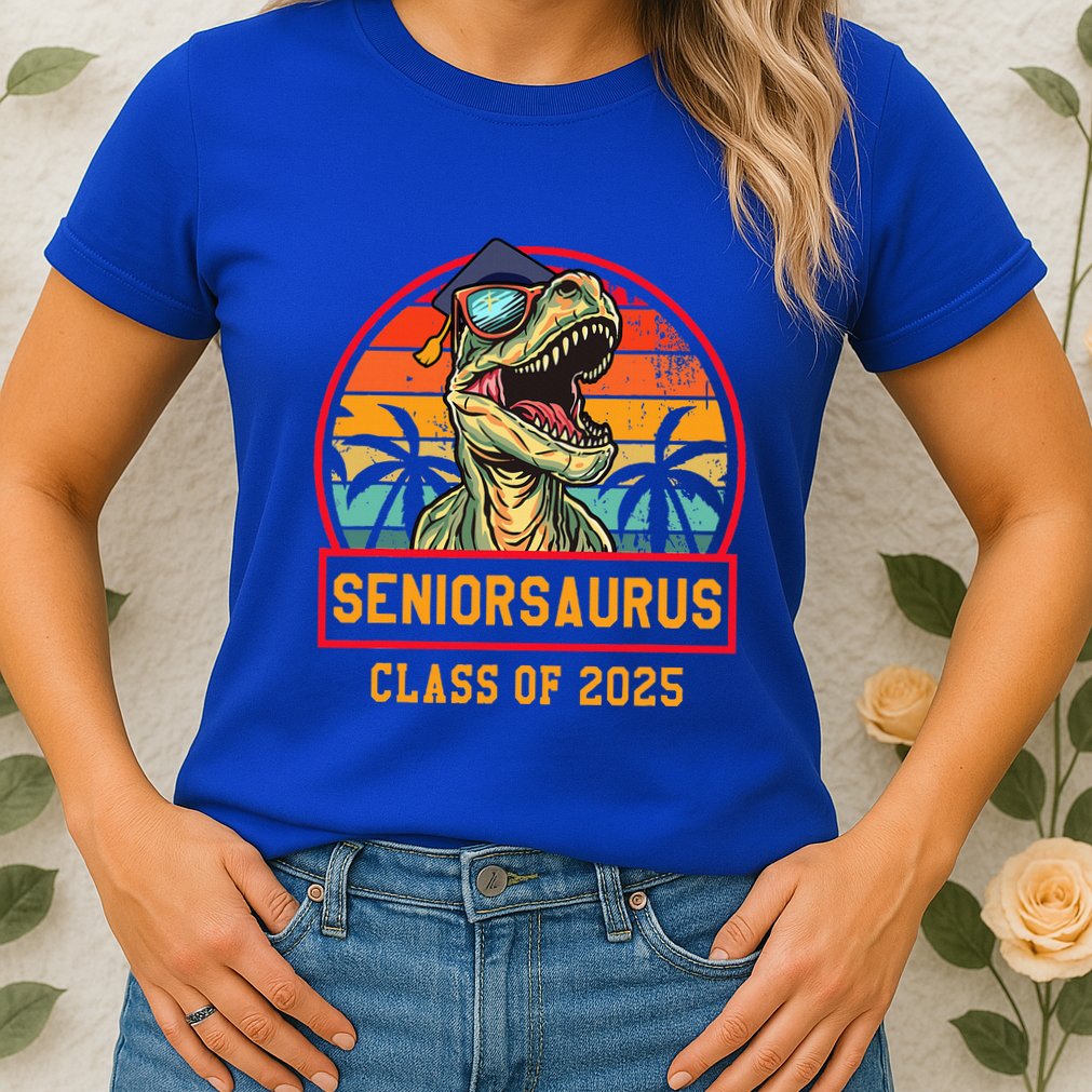Seniorsaurus Class Of 2025 Senior Womens T-Shirt