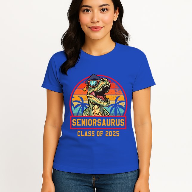 Seniorsaurus Class Of 2025 Senior Womens T-Shirt