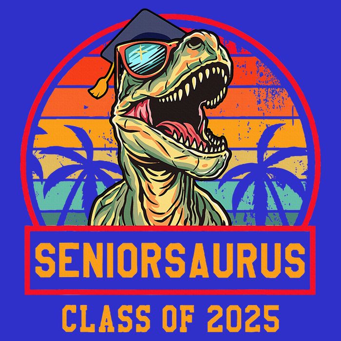 Seniorsaurus Class Of 2025 Senior Womens T-Shirt