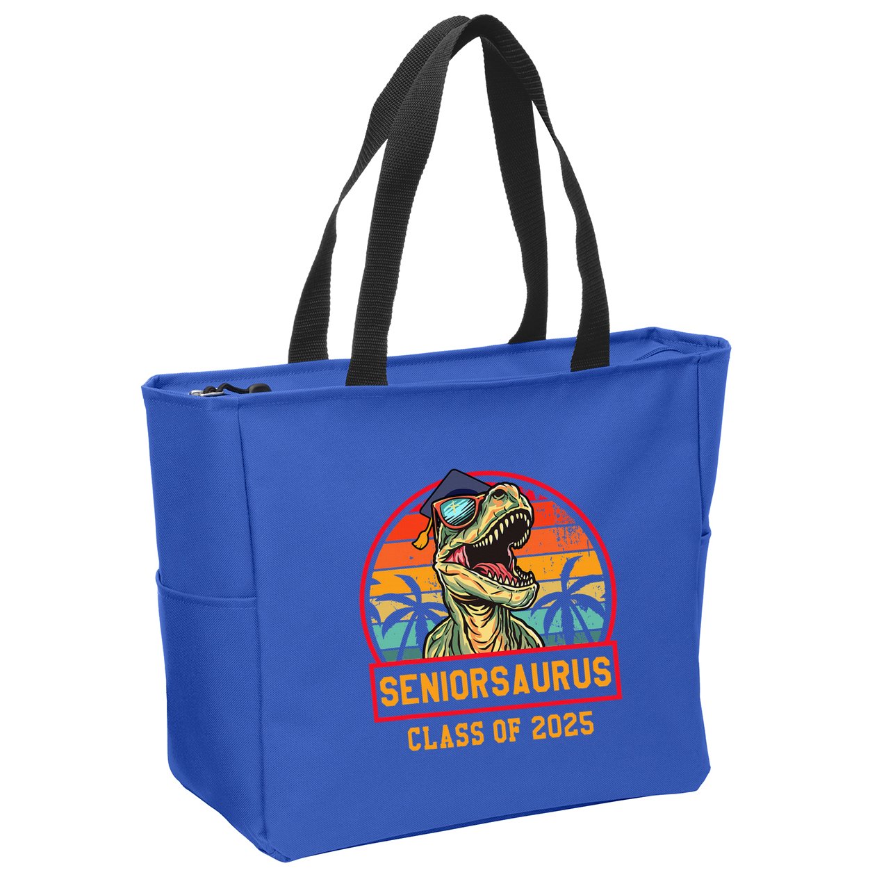 Seniorsaurus Class Of 2025 Senior Zip Tote Bag