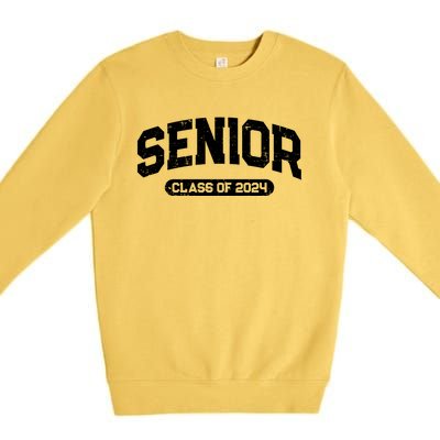 Senior Class Of 2024 Back To School Graduating In 2024 Premium Crewneck Sweatshirt