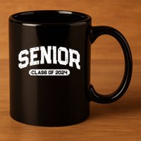 Senior Class Of 2024 Back To School Graduating In 2024 11oz C Handle Ceramic Mug