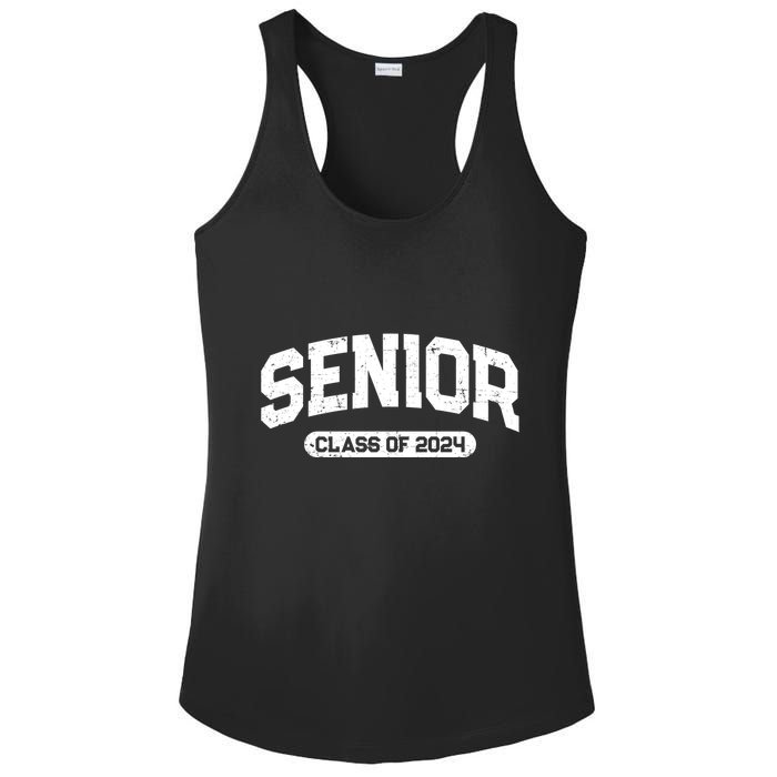 Senior Class Of 2024 Back To School Graduating In 2024 Ladies PosiCharge Competitor Racerback Tank