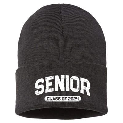 Senior Class Of 2024 Back To School Graduating In 2024 Sustainable Knit Beanie