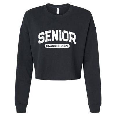 Senior Class Of 2024 Back To School Graduating In 2024 Cropped Pullover Crew