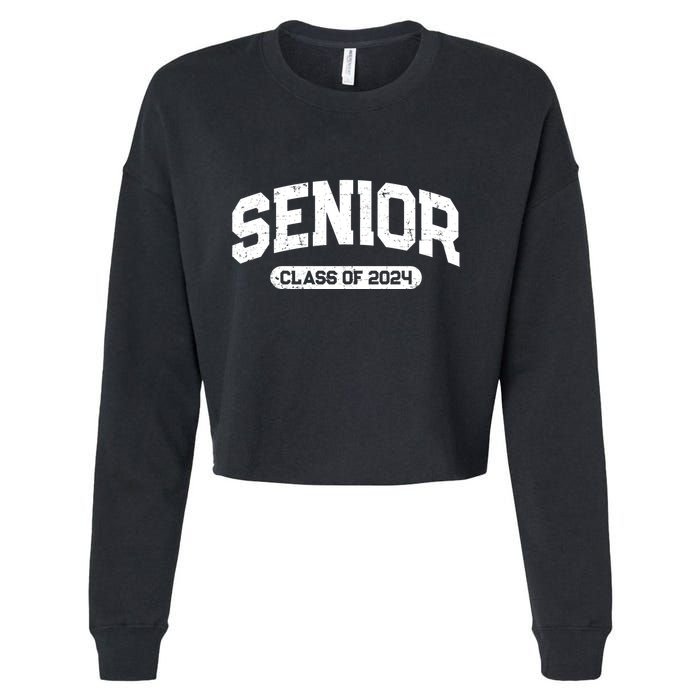 Senior Class Of 2024 Back To School Graduating In 2024 Cropped Pullover Crew