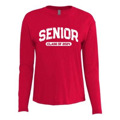 Senior Class Of 2024 Back To School Graduating In 2024 Womens Cotton Relaxed Long Sleeve T-Shirt