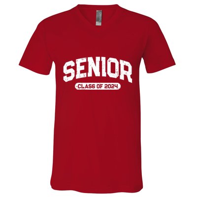 Senior Class Of 2024 Back To School Graduating In 2024 V-Neck T-Shirt