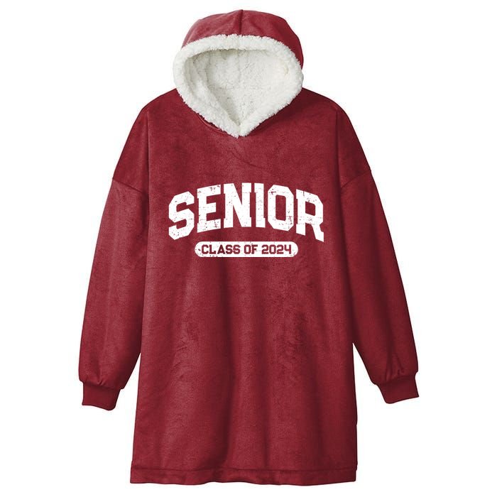 Senior Class Of 2024 Back To School Graduating In 2024 Hooded Wearable Blanket